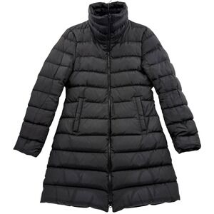 SOIA & KYO Down Fill Puffer‎ Coat Reverseable Black Small Luxury Heavyweight